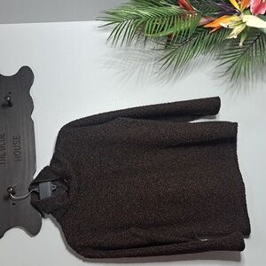 Brown Sherpa Sweater XS PTP:19.5 Length:24.5